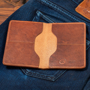 Ashland Leather Co. | Men's Leather Wallet - Tan Wallet - Horween Dublin