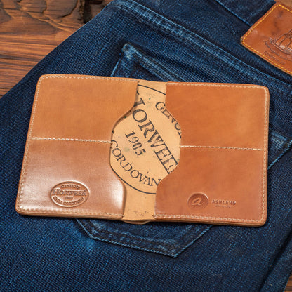 shell cordovan wallet