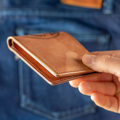 shell cordovan wallet