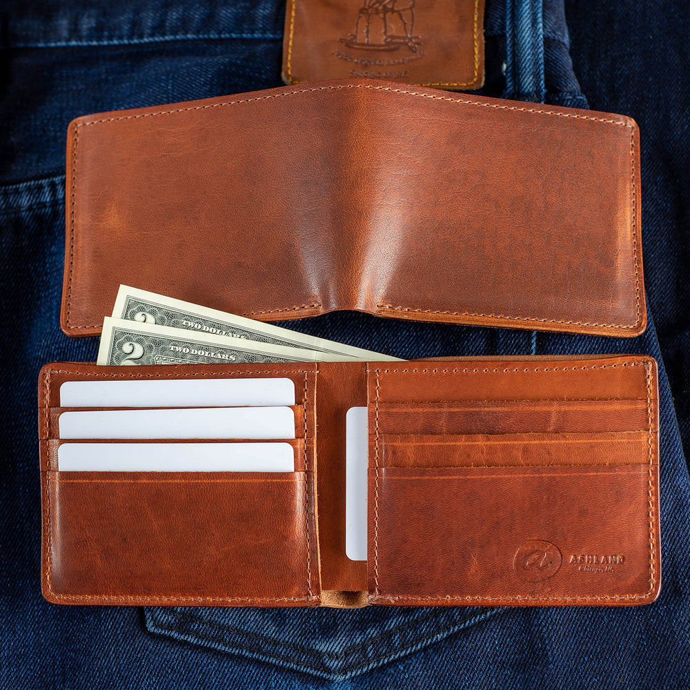 Men's Wallets | Johnny the Fox Leather Bifold - Ashland Leather