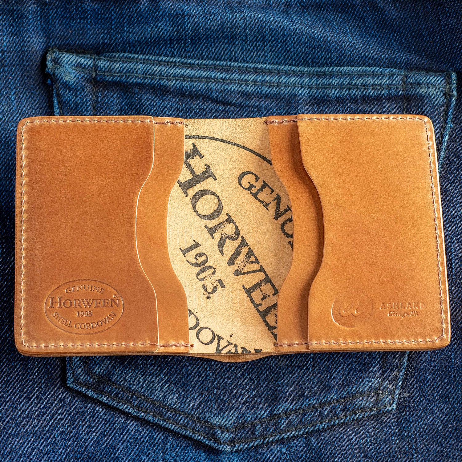 shell cordovan wallet