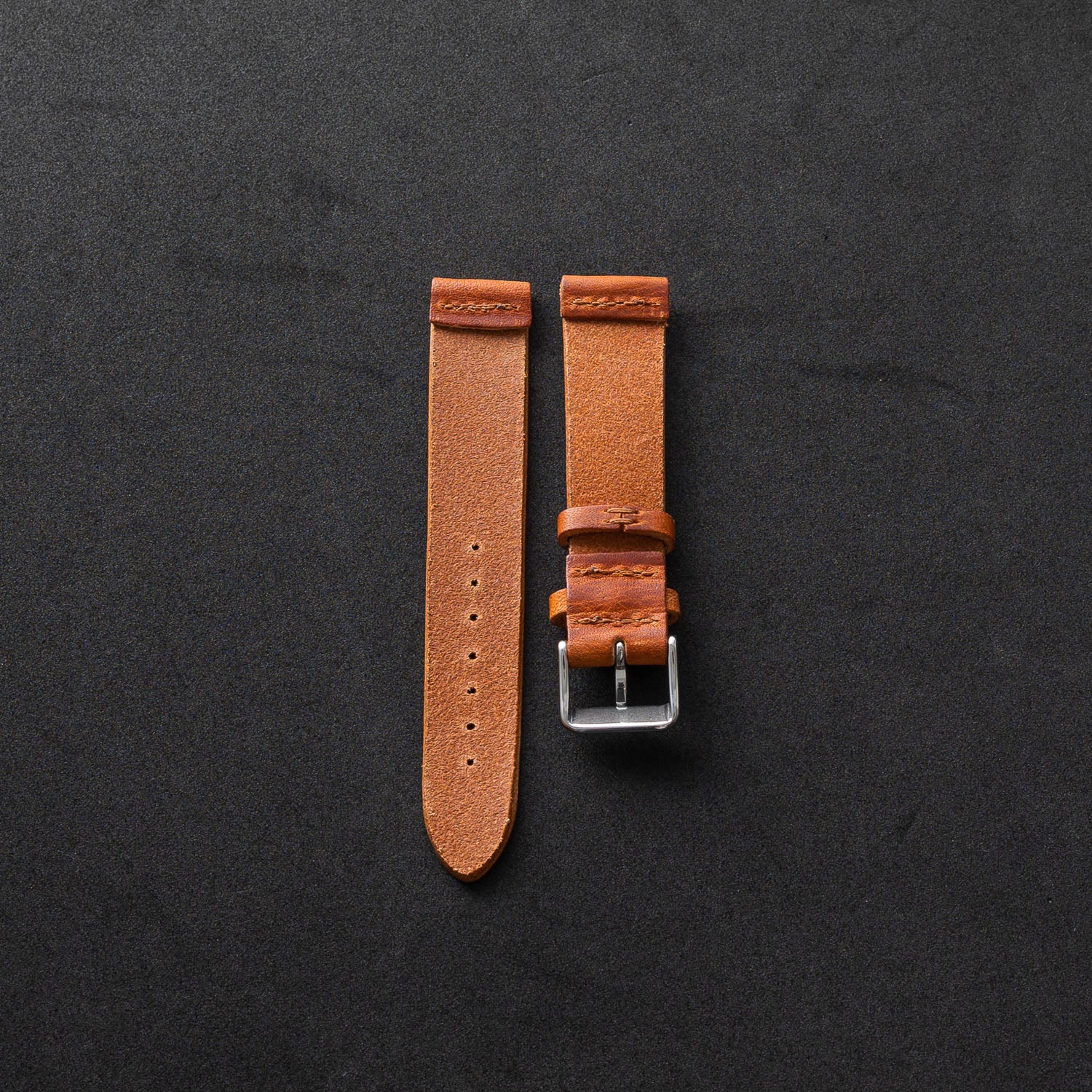 Two-Piece Leather Watch Strap