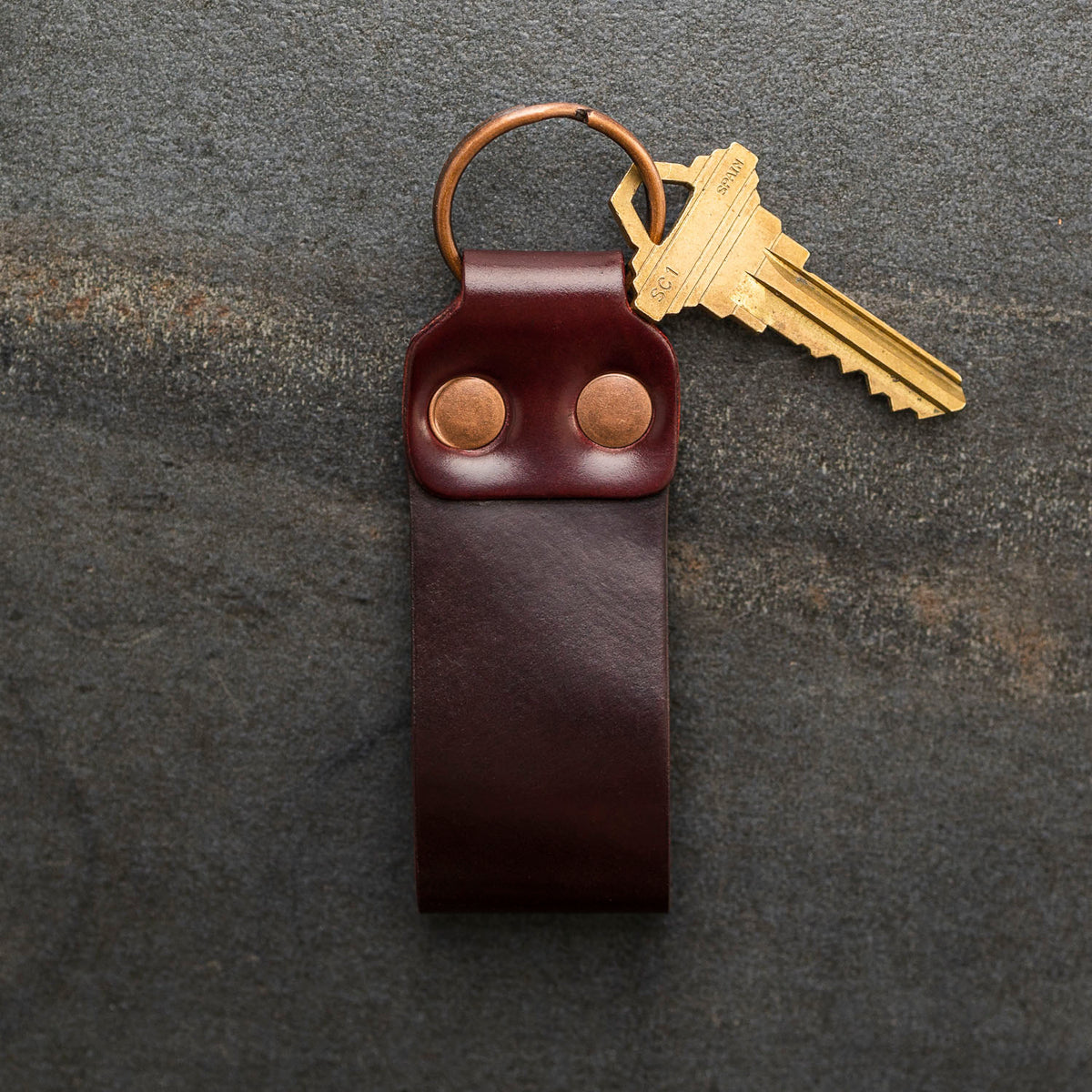 Red Brown Leather Key Case/keychain Leather/key Pocket/coin -  Hong  Kong