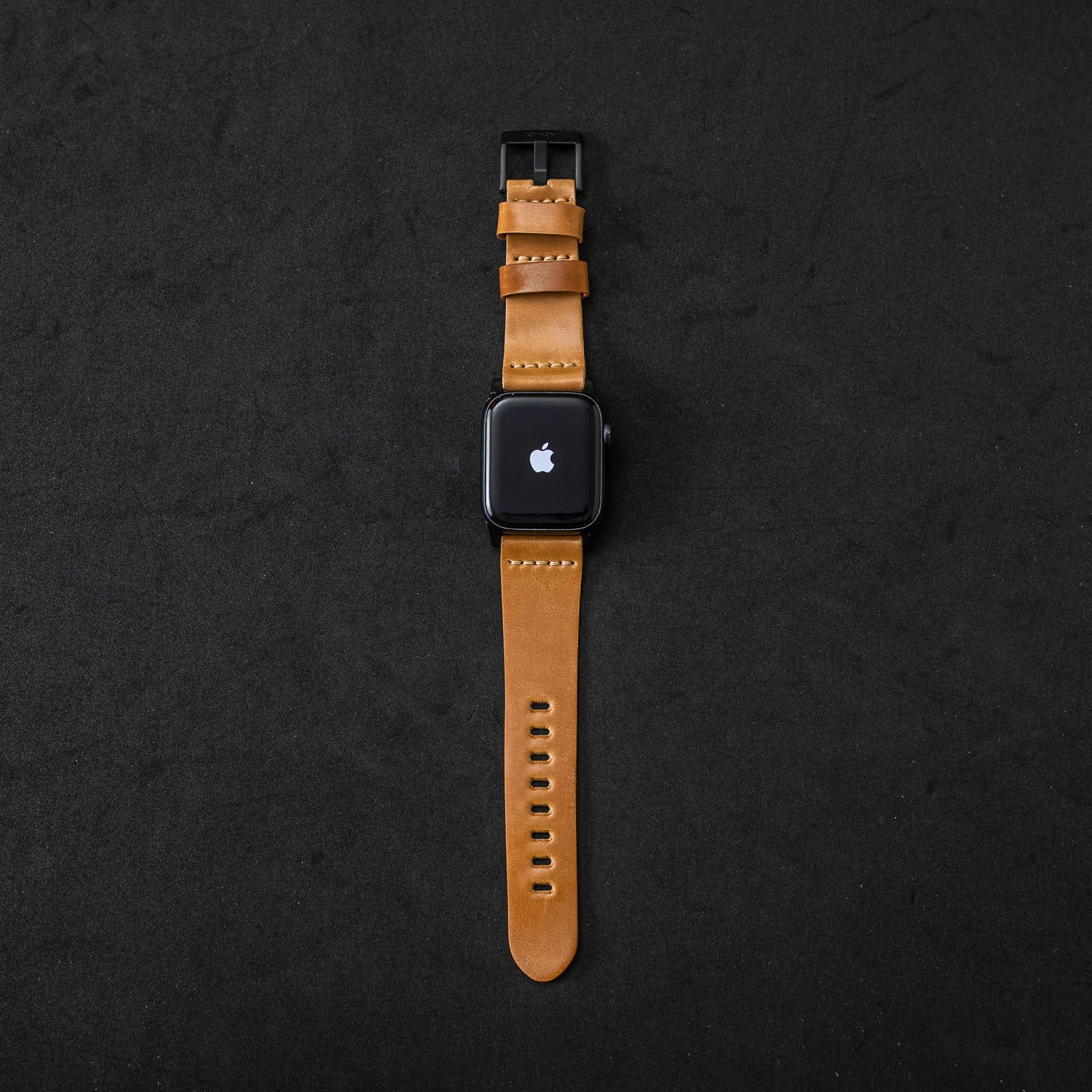 Leather Apple Watch Band Natural Horween Shell Cordovan