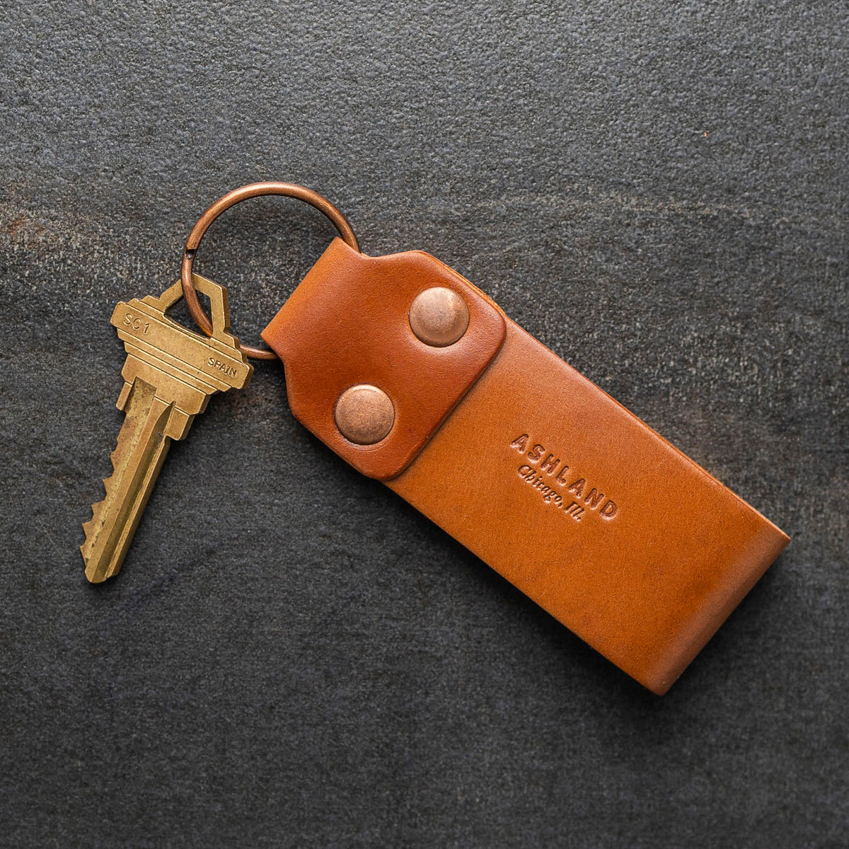 Ashland Leather Co. Leather Keychain Belt Clip