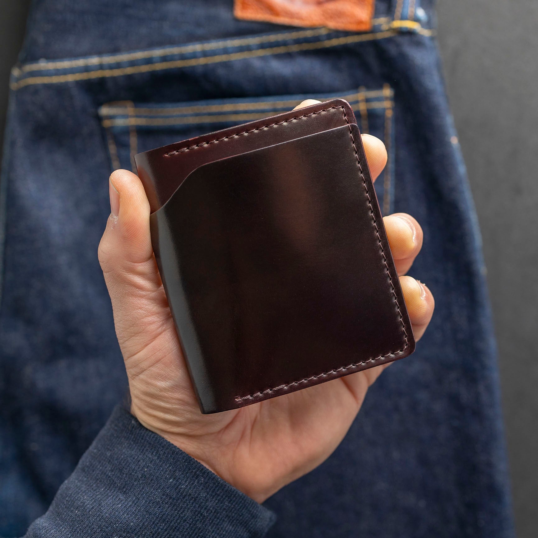 Tony the Ant - Shell Cordovan Leather Bifold Wallet