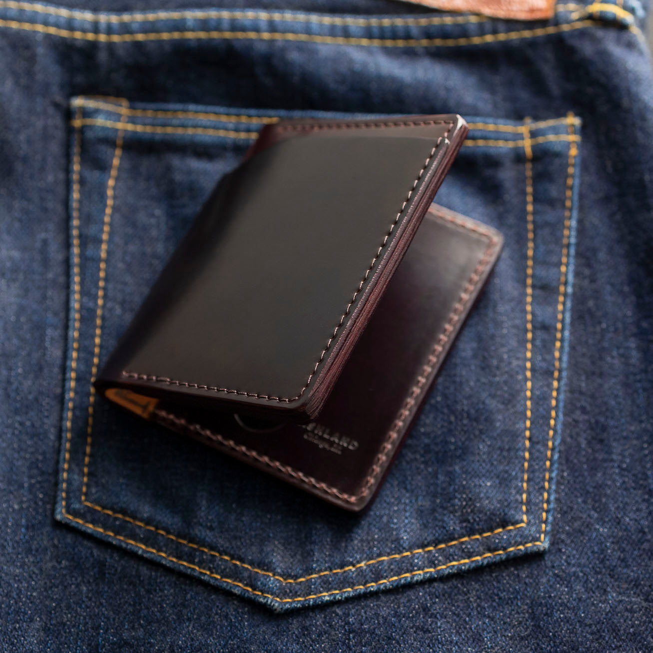 Tony the Ant - Shell Cordovan Leather Bifold Wallet