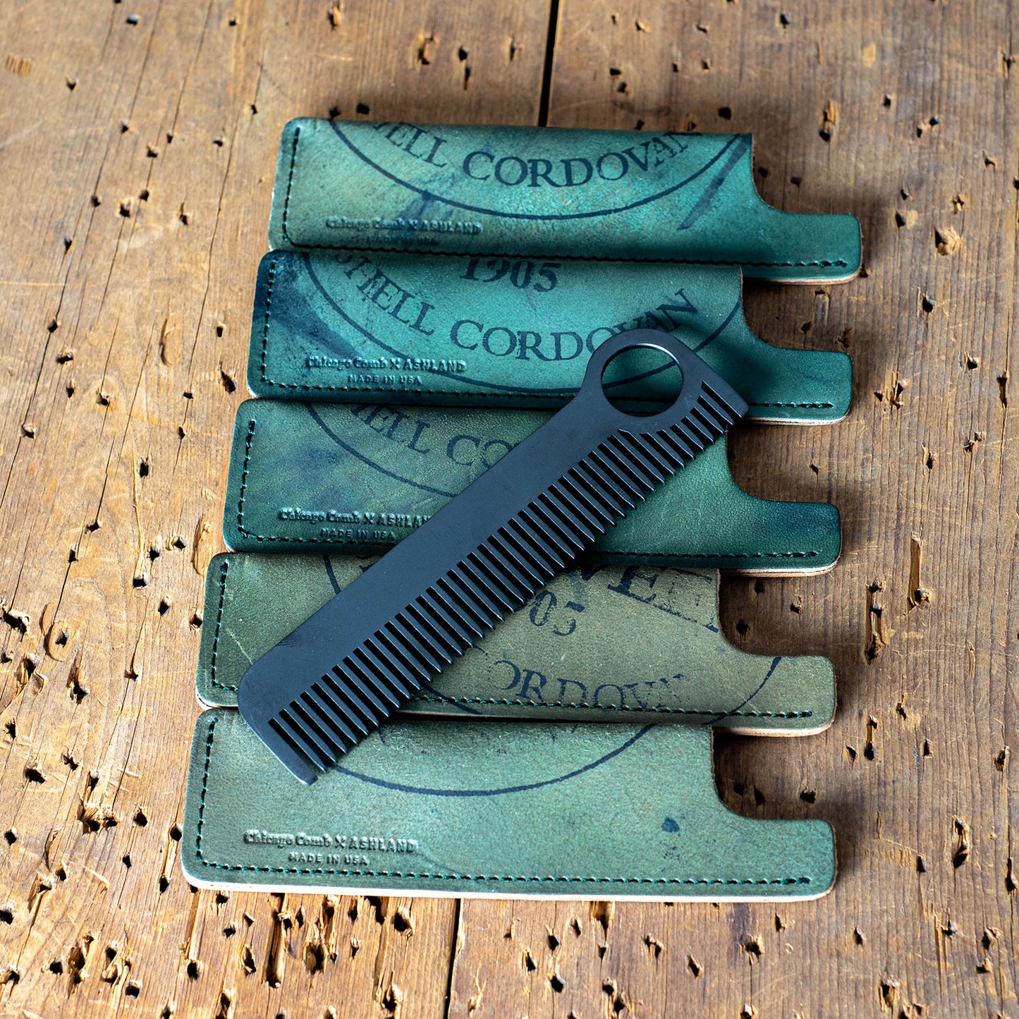 leather comb sheath