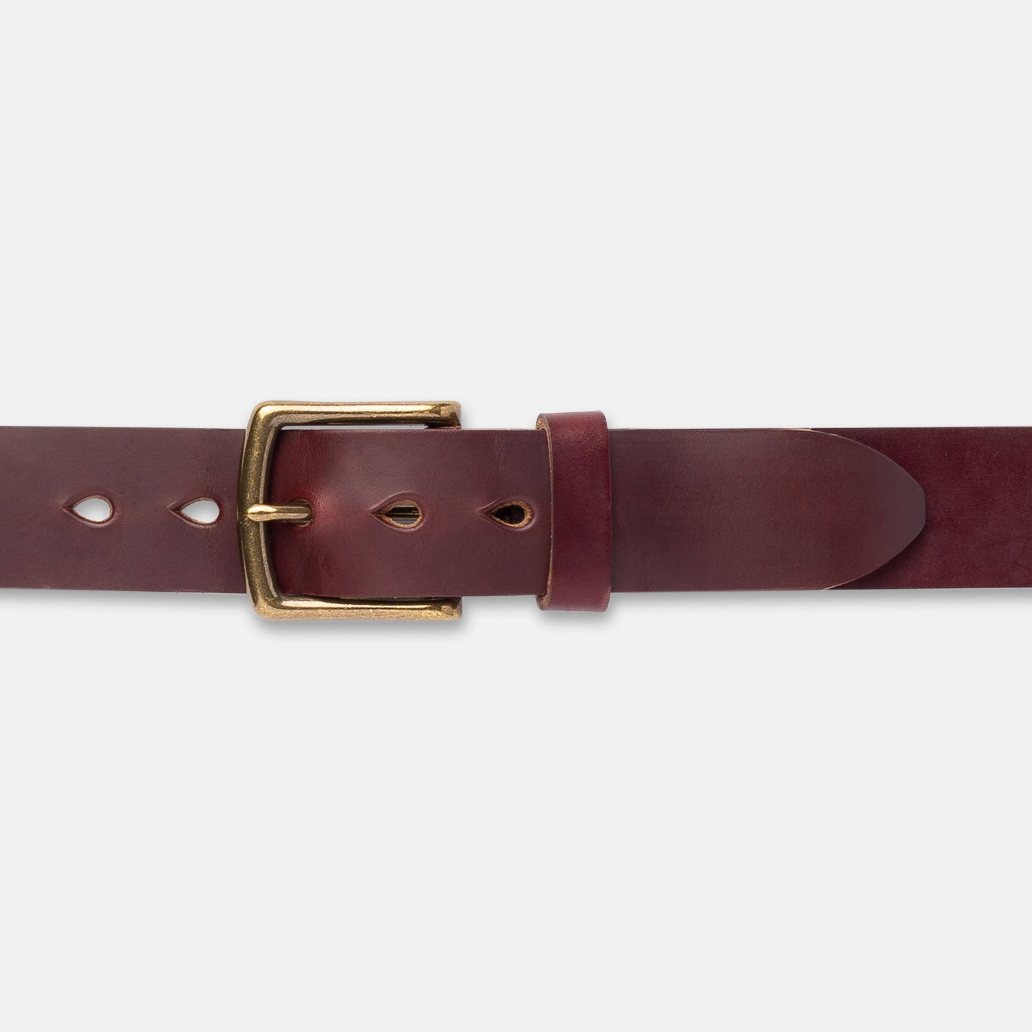 Key Lanyard | Horween Leather & Solid Brass | Artifact | Sale Burgundy