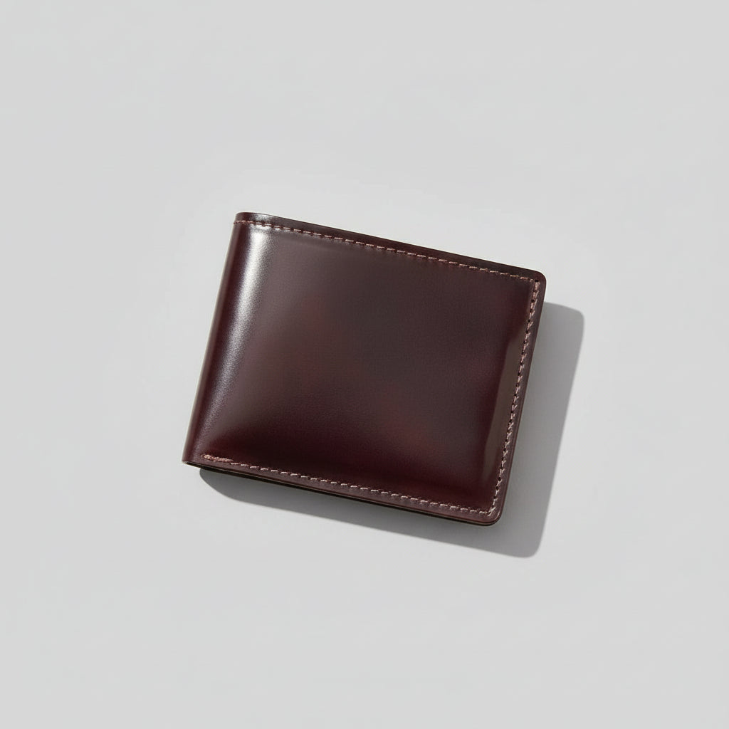 Johnny the Fox Men's Leather Wallet (100% Color #8 Shell Cordovan)