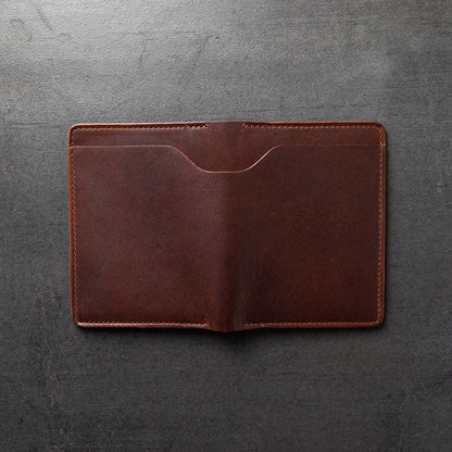 Cypress leather grain, shine and luster on Men's Fat Herbie large bifold wallet